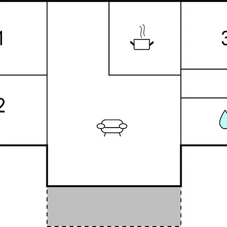 Feriehus In With Kitchen